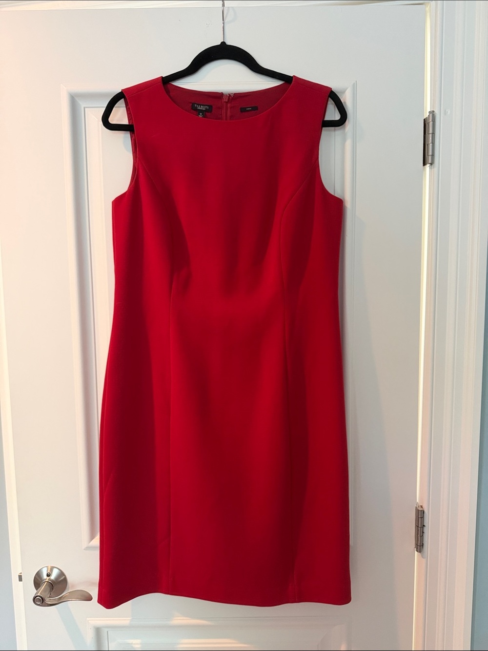 Talbots, Stretch Sheath Dress, Red, Size 12